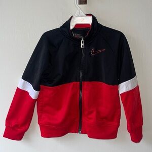 🌈 Nike Toddler Boy Jacket  Sz 24M Winter Coat Red Black